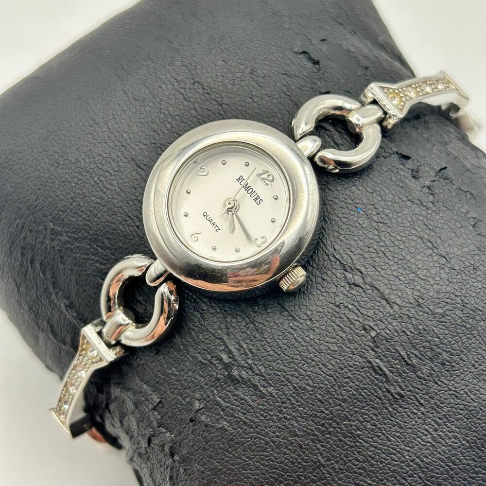 Rumours Silver Tone Stainless Steel Fashion Quartz Watch Working New Battery - Picture 2 of 8